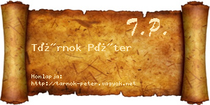 Tárnok Péter névjegykártya
